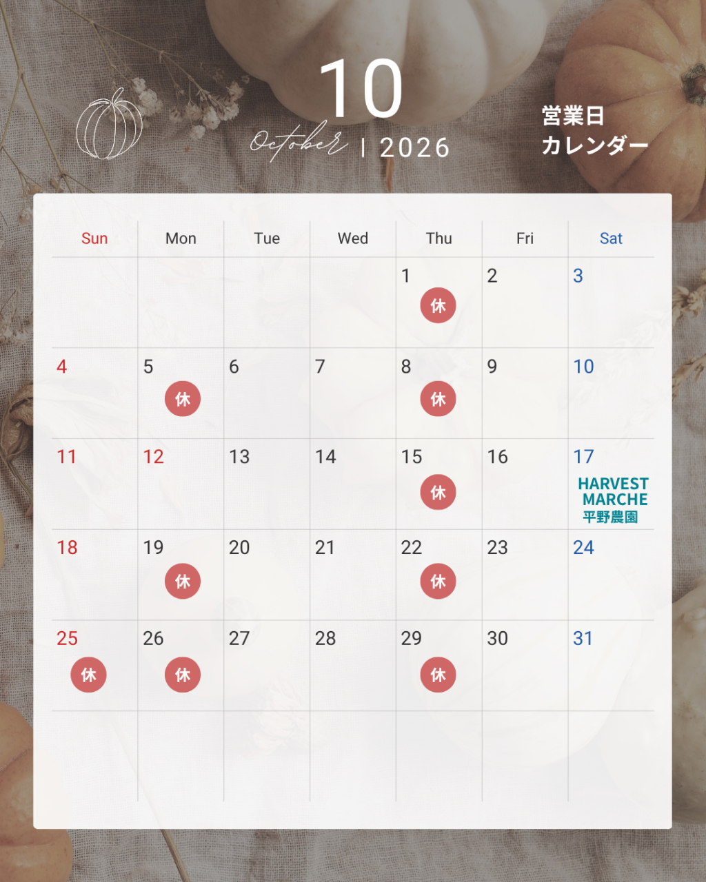 モノトーン シンプル 営業日 予約状況 カレンダー 2025年  11月 12月 Instagram投稿 - 12